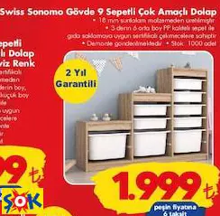 SWİSS SONOMO GÖVDE 9 SEPETLİ ÇOK AMAÇLI DOLAP SWİSS SONOMO GÖVDE 9 SEPETLİ ÇOK AMAÇLI DOLAP